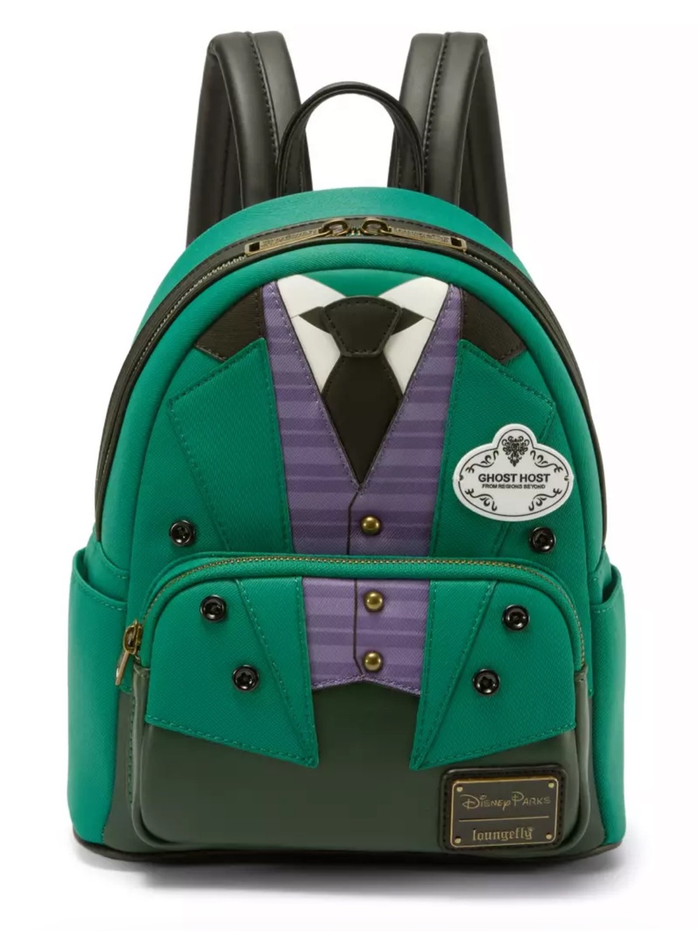 Loungefly x Disney Parks Green 'Ghost Host' Mini Backpack, New with Tag